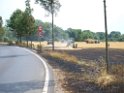 Bodenfeuer ausgeloest durch Strohballenpresse Koeln Holweide Colonia Allee P48
